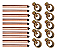 Kit 10 Haste Aterramento Cobreada 5/8 X 2,4mts  + 10conector - Imagem 1