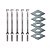 KIT 05 PARAFUSO GALV FOGO POSTE PADRAO12X150MM 1/2X6" M12 - Imagem 1