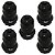KIT 5 SOQUETE E-27 ABAJUR PLASTICO PRETO - Imagem 1