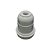 KIT 10 SOQUETE E-27 ABAJUR PLASTICO BRANCO - Imagem 2
