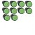 KIT 10 SINALEIRO LED 22MM 24V VERDE STARK - Imagem 1