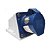 TOMADA INDUST PENDEN 2P T 16A-6H 220V AZ - Imagem 1