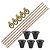 KIT 05 HASTE ATERR COBRE - 1/2 X 1,20MTS 10MM + 05 CONECTOR - Imagem 1
