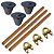 KIT 03 HASTE ALTA CAMADA ATERRA 5/8 14,3MMX2,4M+GTDU+CAIXA - Imagem 1