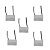 KIT 5 CAPACITOR 2 FIOS QUADRADO 4UF X 250/400V TRI - Imagem 1
