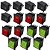 KIT 5 CHAVE GANGORRA ON/OFF 4 POLOS 16A-250V VM +5 PT + 5 VD - Imagem 1