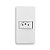 CONJUNTO CONDULETE 1" 1 TOMADA  SUPORTE SLEEK BRANCO - Imagem 1