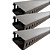 KIT 03 CANALETA VENTILADA CINZA 50X80 X2000MM (AxLxC) LUKMA - Imagem 1