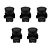 KIT 5 BOTÃO PULSO PLASTICO  LK2-EA21 (PRETO) 1NA LUKMA - Imagem 1