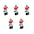 KIT 5 LUKMA BOT. LK2-BS142 (COG.VERM.) C/ CH.1NF - Imagem 1