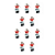 KIT 10 LUKMA BOT. LK2-BS142 (COG.VERM.) C/ CH.1NF - Imagem 1