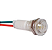KIT 5 SINALEIROS 9MM OLHO DE BOI BRANCO 24V LUKMA - Imagem 2