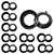 Kit 10 Arruela/bucha Pvc P/ Eletroduto 2'' X 1. 1/4'' - Imagem 1