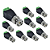 KIT 10 CONECTOR BNC MACHO COM BORNE - Imagem 1