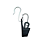 KIT 5 ESTICADOR ALCA PLASTICA PRETO TECVISION - Imagem 2