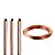 Kit 3 Haste 5/8 X2,4m Cobreada + Cabo Nu 16mm - Imagem 1