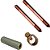 KIT 2 HASTE TERRA 5/8"X2,4M C/ROSCA PROLONGAVEL GRAMPO LUVA CAIXA - Imagem 1
