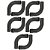 KIT 10 CURVA 90 DE PVC ROSCA PRETO 2.1/2" - Imagem 1
