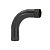 CURVA 2" 90 DE PVC ROSCA PRETA - Imagem 1