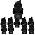KIT 10 CHAVE XB2 ED31 PLASTICO 3 POSICOES FIXA 01 NA ST - Imagem 1