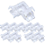 KIT 10 EMENDA CURVA 90 TRANSPARENTE P/ FITA LED 10MM / 5050 - Imagem 1