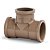 TEE SOLDAVEL PVC MARROM 25MM 3/4 96083 KRONA - Imagem 1