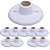KIT 10 PLAFON SUPORTE LAMPADA BOCAL BRANCO PORCELANA - Imagem 1