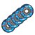 KIT 05 DISCO FLAP ZIRCONIO, GRAO 100 - Imagem 1