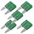 KIT 5 FUSIVEL LAMINA MINI AUTOMOTIVO 30 A - Imagem 1