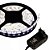 FITA SUPER LED ROLO 5M 3528 BRANCO FRIO DUPLA FACE + FONTE - Imagem 1