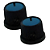KIT 2 KNOB PRETO-AZUL 14,9 X 16,6MM - Imagem 1