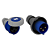 TOMADA INDUST PENDEN 2P+T 63A-6H 220V AZ - Imagem 1