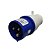 PLUG INDUSTRIAL 2P+T 16A-6H 220V AZUL STARK - Imagem 1