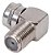 KIT 5 CONECTOR COAXIAL TV  F MACHO P/ F FEMEA 90 GRAUS - Imagem 2
