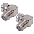 KIT 2 CONECTOR COAXIAL TV  F MACHO P/ F FEMEA 90 GRAUS - Imagem 1