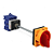 CHAVE ROTATIVA D11 63A 3P ON/OFF HASTE 150MM SIBRATEC - Imagem 1