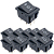 KIT 10 CHAVE GANGORRA ON/OFF/ON 6 POLOS PRETA 15A - Imagem 1