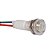 KIT 10 SINALEIRO 9MM OLHO DE BOI BRANCO 220V LUKMA - Imagem 2