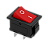 KIT 5 CHAVE GANGORRA ON/OFF 2 POLOS 6A125V VERMEL - Imagem 2