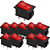 KIT 10 CHAVE GANGORRA ON/OFF 2 POLOS 6A125V VERMEL - Imagem 1