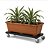 SUPORTE VASO JARDINEIRA 80X25CM 4 RODAS SUPORTA 150KG - Imagem 1