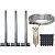 KIT SUPORTE HASTE CONCERTINA 30CM TIPO BASE PARA 10 METROS - Imagem 1