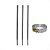 KIT SUPORTE HASTE CONCERTINA 30CM CHUMBAR P/10 METROS - Imagem 1