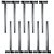 KIT 10 SUPORTE HASTE CONCERTINA 30CM TIPO BASE - Imagem 1