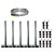 KIT 05 SUPORTE HASTE CONCERTINA 45CM BASE P/15 METROS - Imagem 1