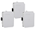 KIT 3 CAIXA PLASTICA C20-14-14CM PQ C/ FECHO SIBRATEC - Imagem 1