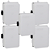 KIT 5 CAIXA PLASTICA C20-14-14CM PQ C/ FECHO SIBRATEC - Imagem 1