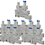 KIT 10 BASE RELE ACOPLADOR FINO 38.51-24V SIBRATEC - Imagem 1