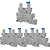 KIT 5 BASE RELE ACOPLADOR  FINO 38,51- 220V SIBRATEC - Imagem 1