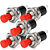 KIT 5 CHAVE PUSH BUTTON (NA) 2 POLOS PT/VM - Imagem 1